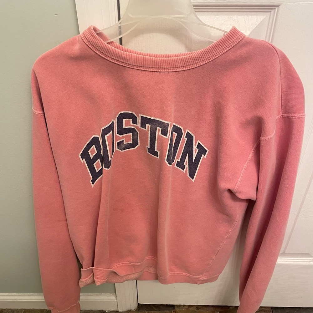 pink Boston sweatshirt